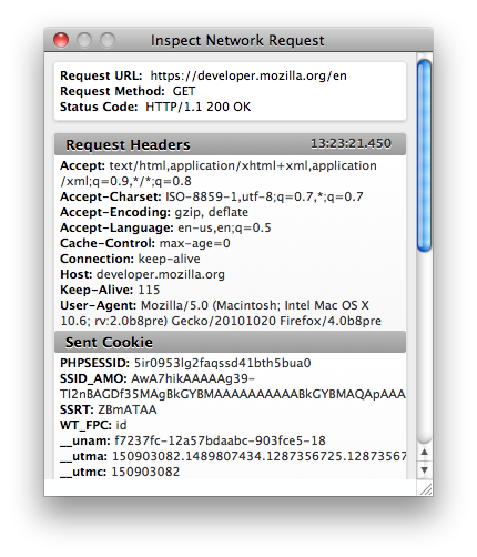 Network message window